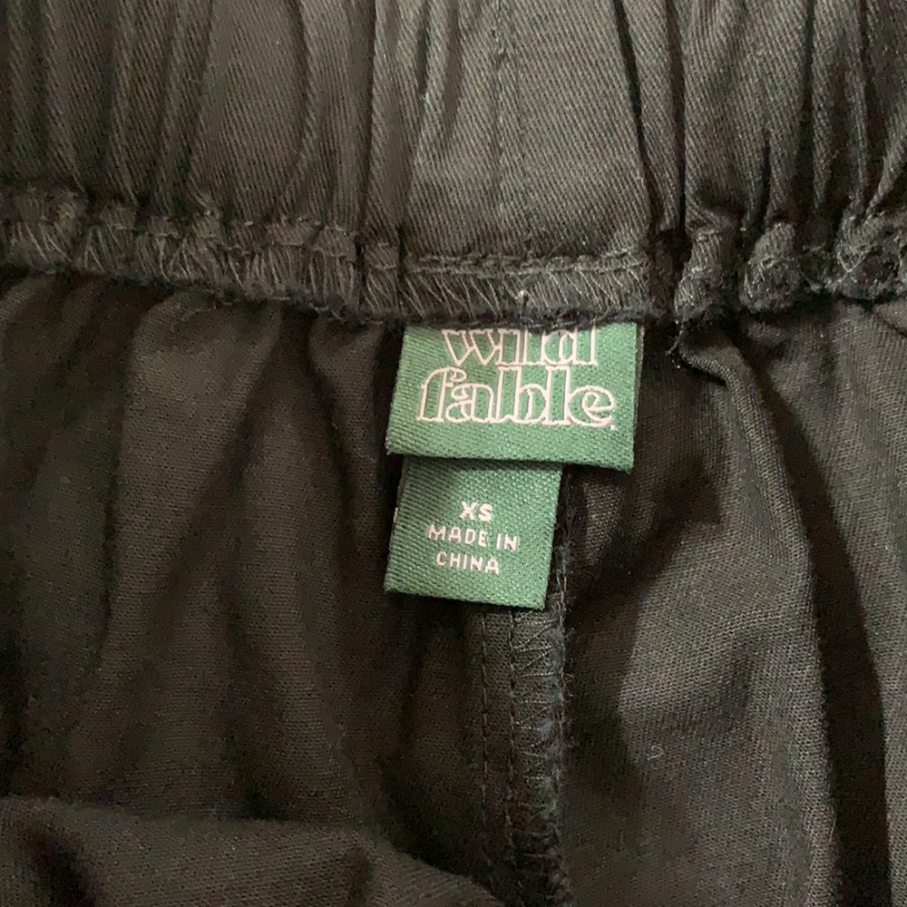 Black High Rise Paper Bag Shorts - Wild Fable - Picture 7 of 8